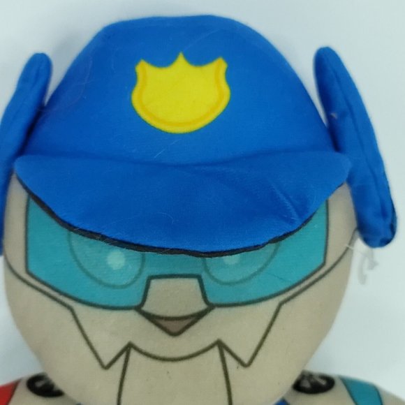 Transformers Rescue Bots Academy 7.5" CHASE Plush Stuffed Animal Blue Robot - Picture 2 of 6